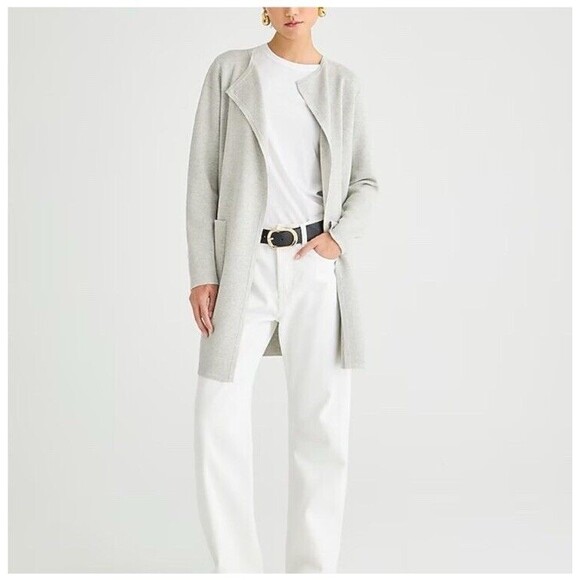 J.Crew Juliette collarless sweater-blazer Loose fit New NWT Size 3X - Picture 5 of 11